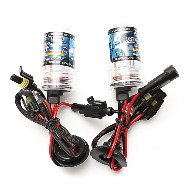 2X BULBS FOR AFTER MARKET HID CONVERSION KIT XENON 8000K BLUE 35W WIRE IN